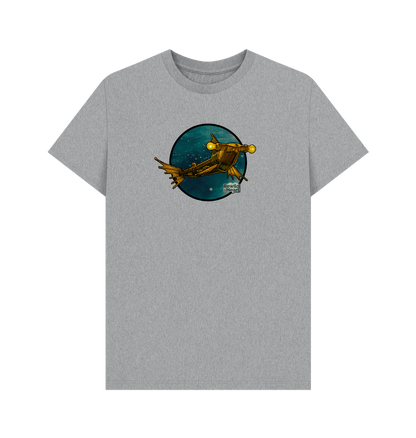 Athletic Grey Steampunk Hammerhead Shark Men's T-Shirt