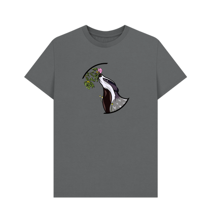 Slate Grey Printed T-shirt Front