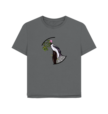 Slate Grey Printed T-shirt Front