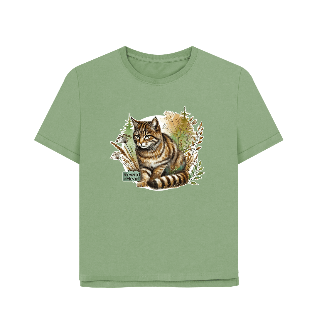 Sage Wildcat Wilderness Women's Relaxed-Fit T-Shirt