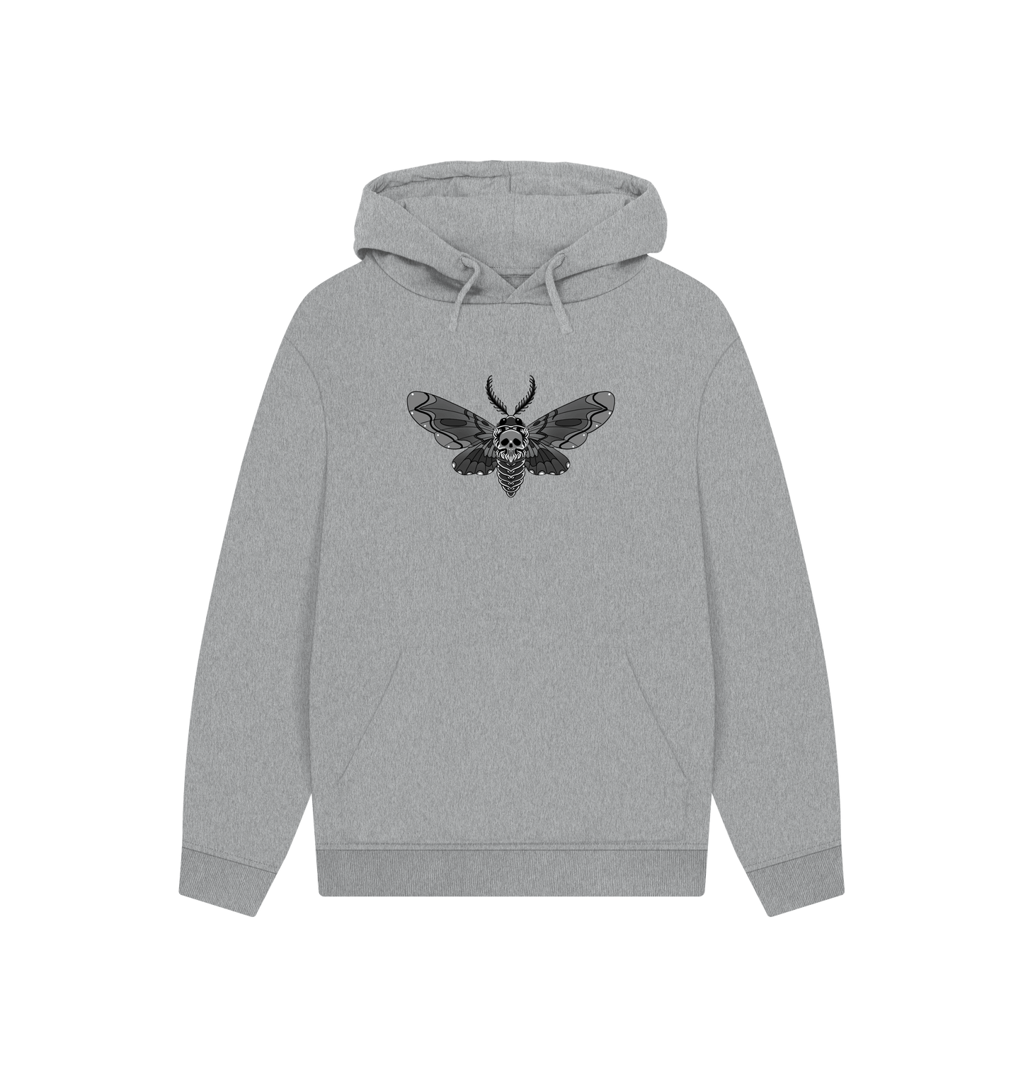 Athletic Grey Printed Hoody Front