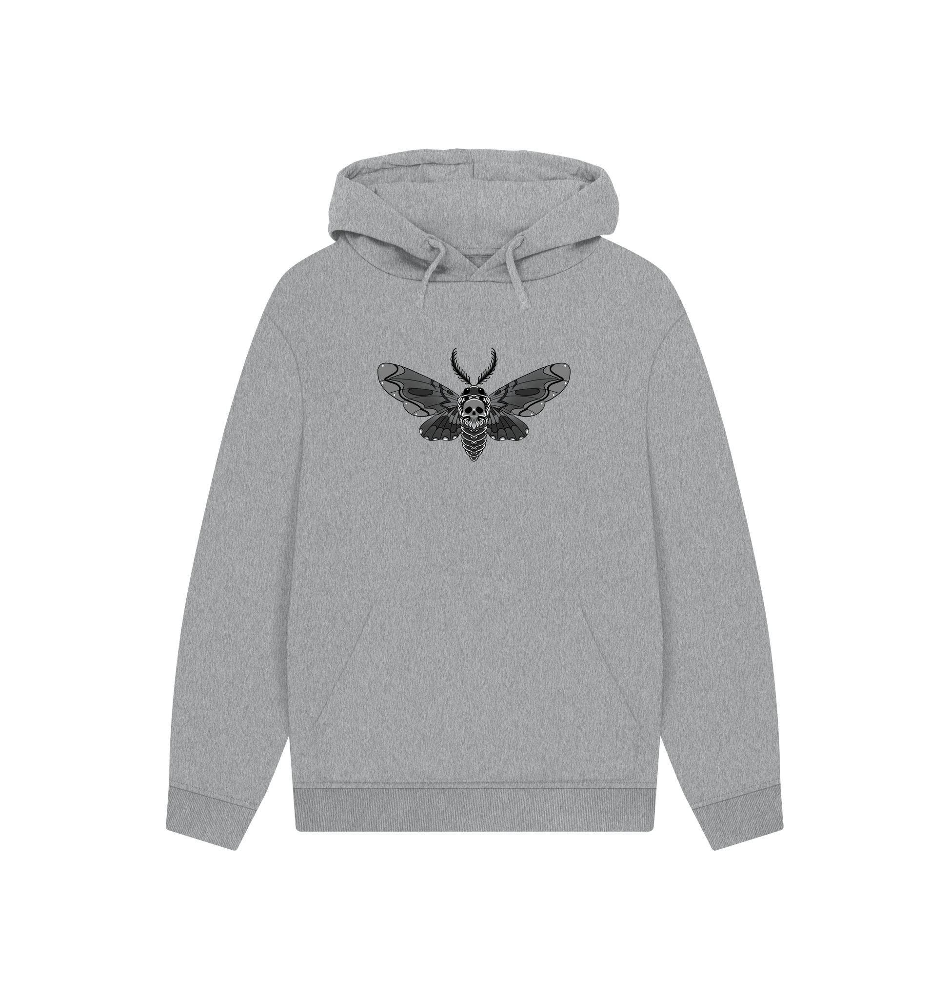 Athletic Grey Printed Hoody Front
