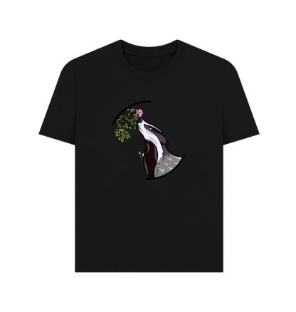 Black Printed T-shirt Front