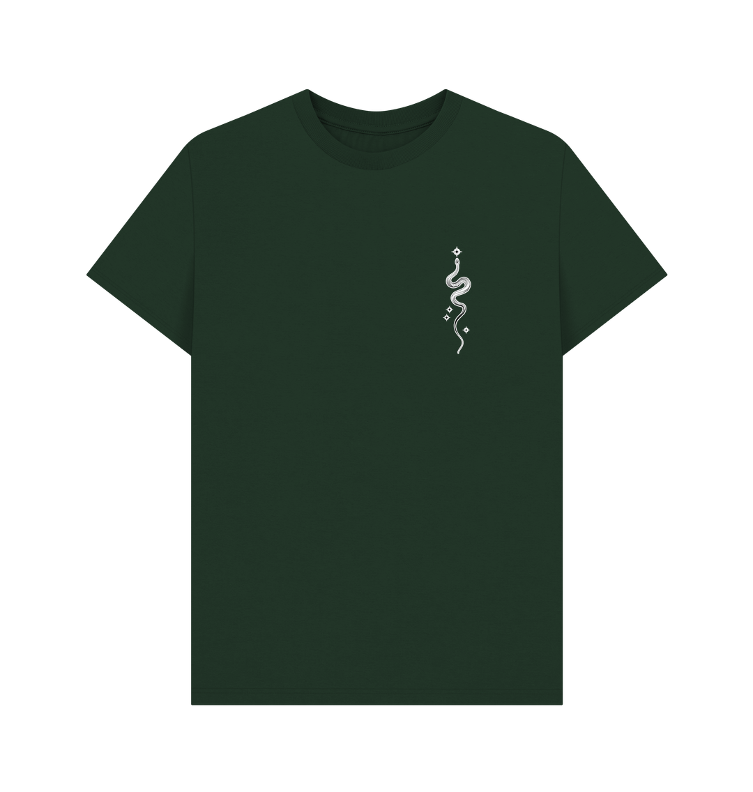 Evergreen Starry Snake Accent Pocket Men's T-Shirt