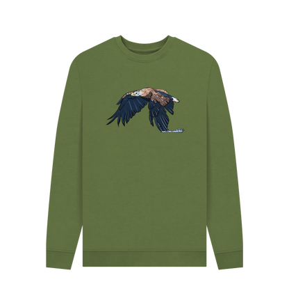 Khaki Printed Sweater Front