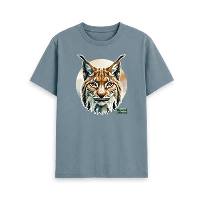 Stone Blue Printed T-shirt Front