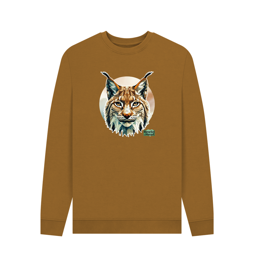 Brown Primal Lynx Men's Sweater