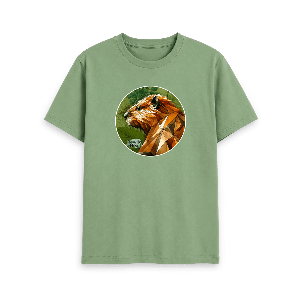 Sage Printed T-shirt Front