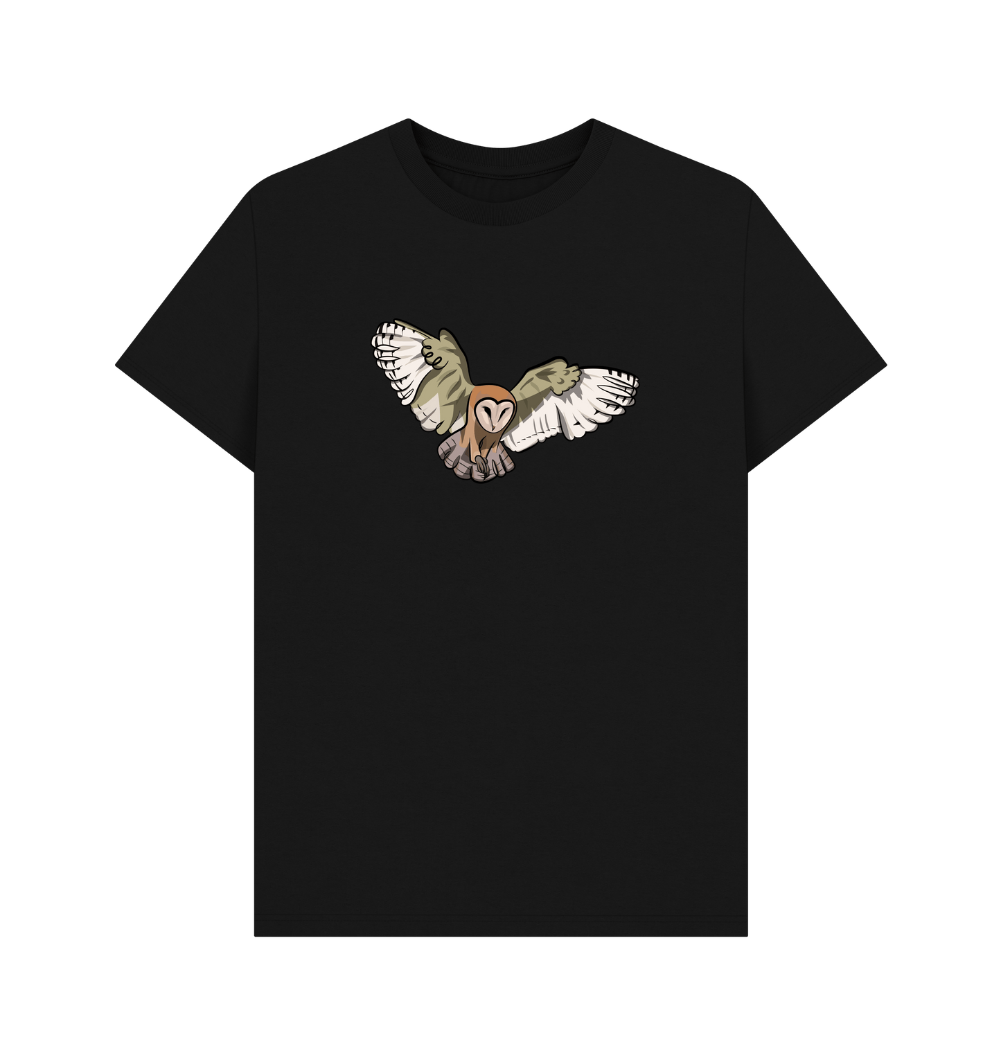 Black Printed T-shirt Front