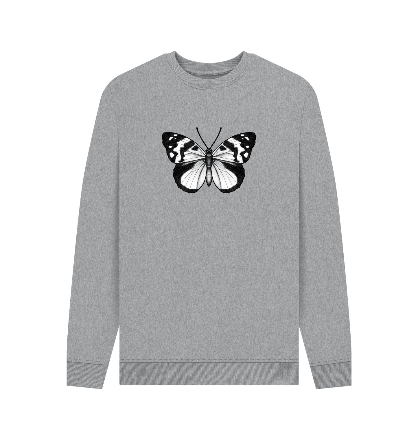 Light Heather Printed Sweater Front