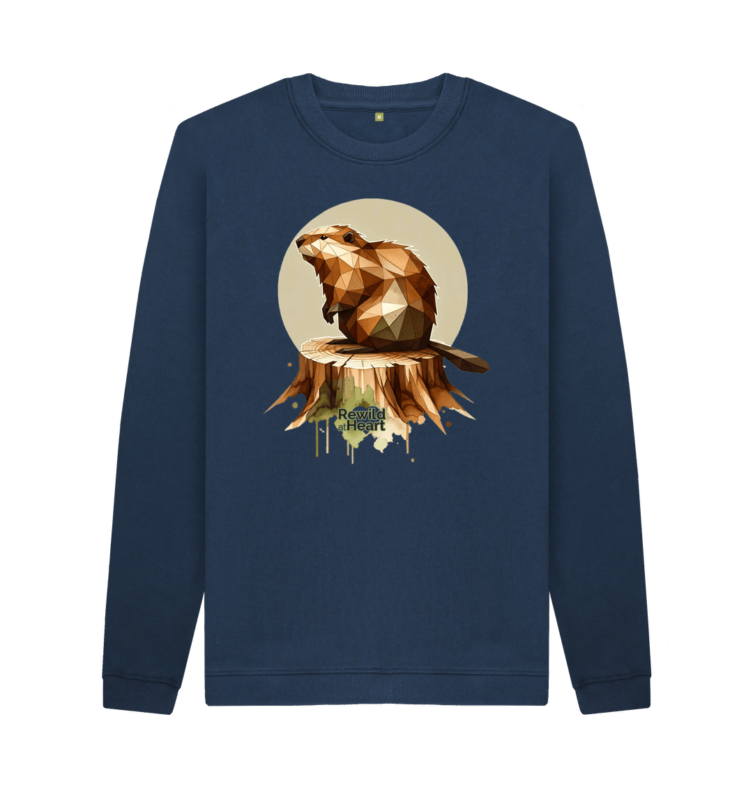 Navy Blue Wild Beaver Men's Sweater