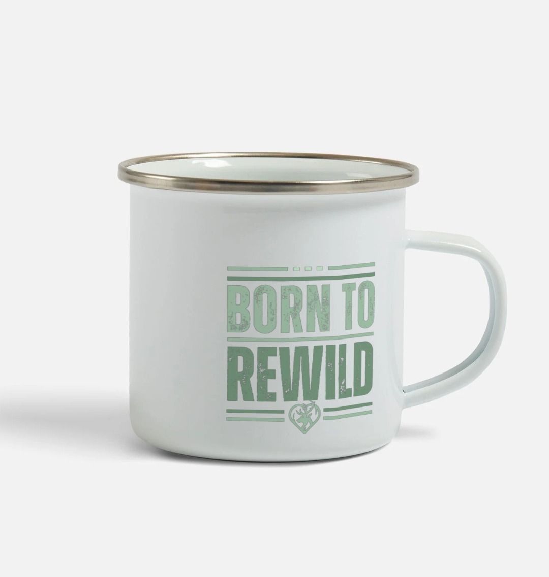 Born to Rewild Enamel Camping Mug