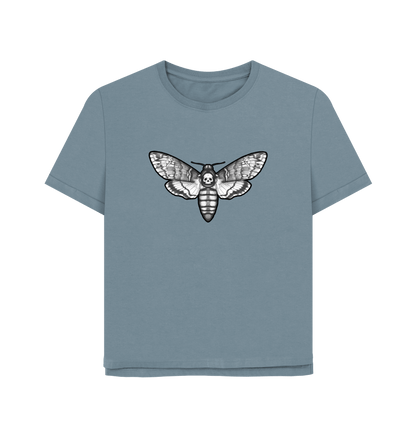 Stone Blue Printed T-shirt Front