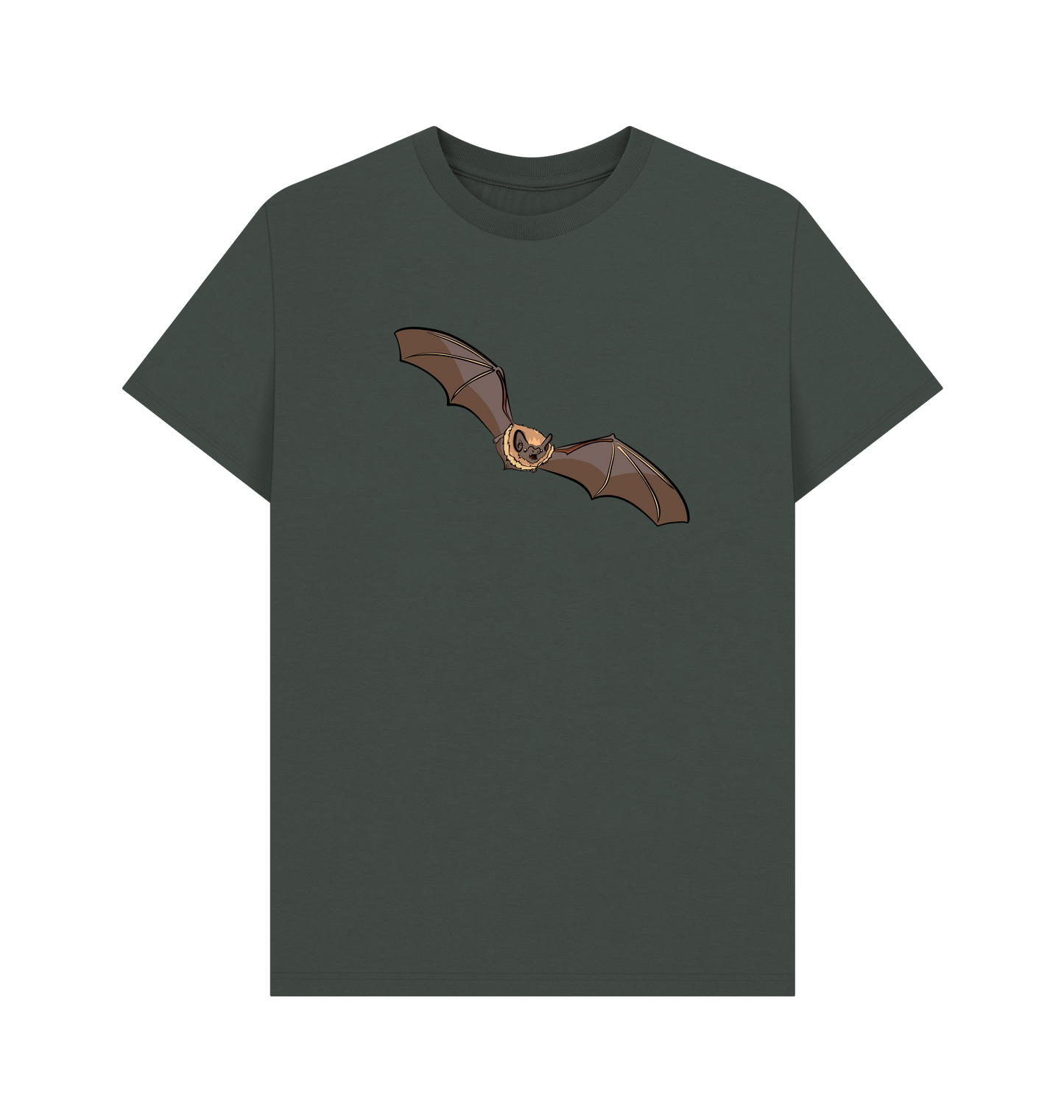 Dark Grey Printed T-shirt Front