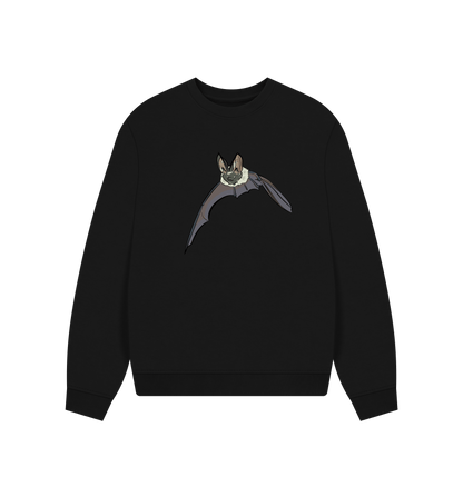 Black Printed Sweater Front