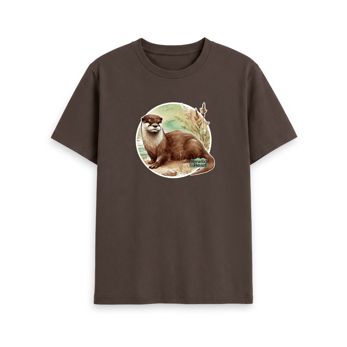 Chocolate Printed T-shirt Front