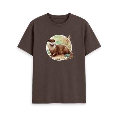 Chocolate Printed T-shirt Front