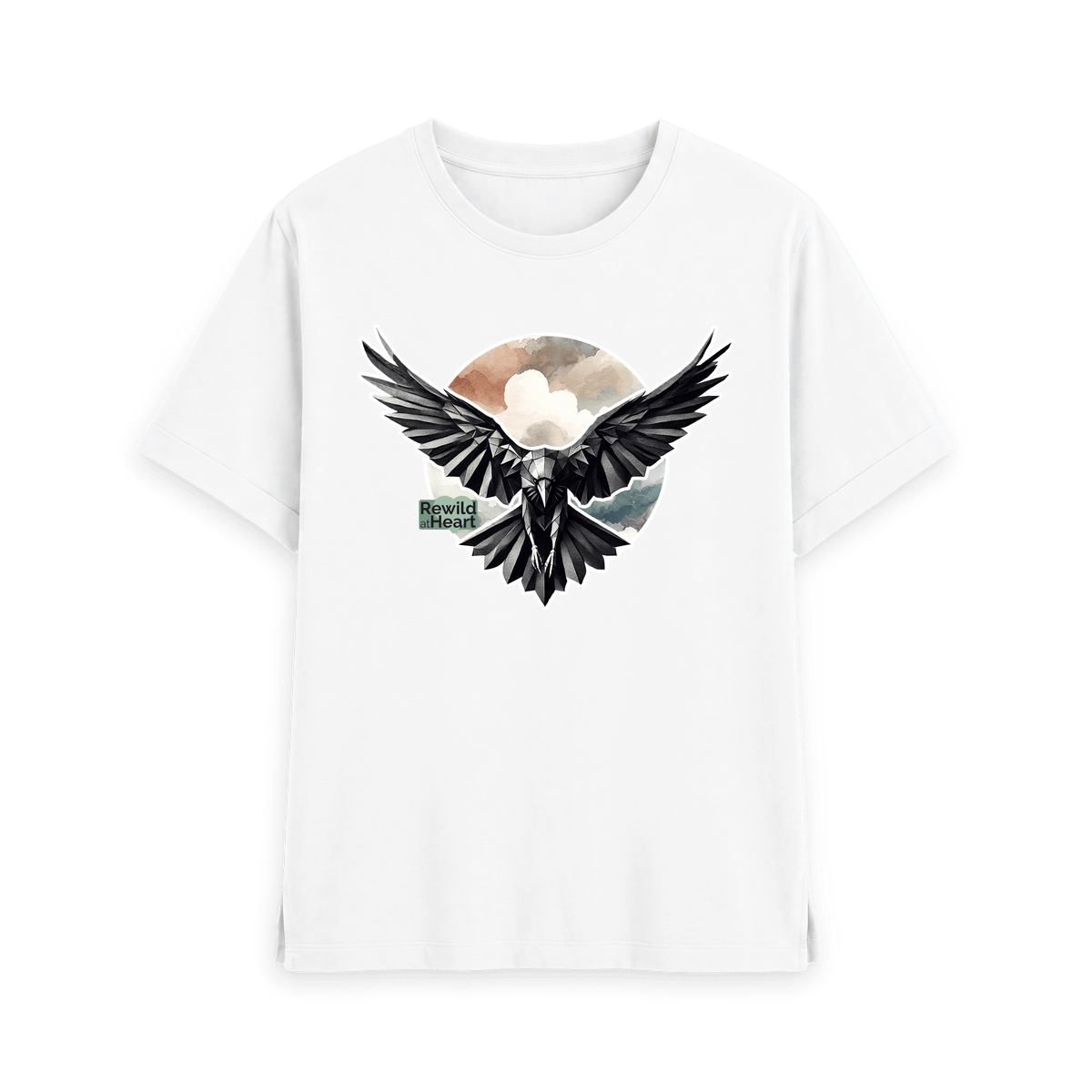 White Printed T-shirt Front