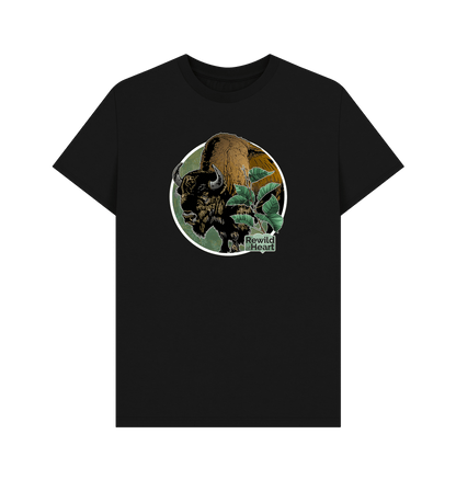 Black Bison Woodland Men's T-Shirt