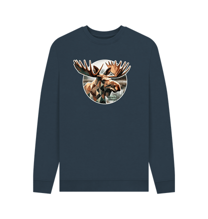 Navy Blue Guardian Elk Men's Sweater