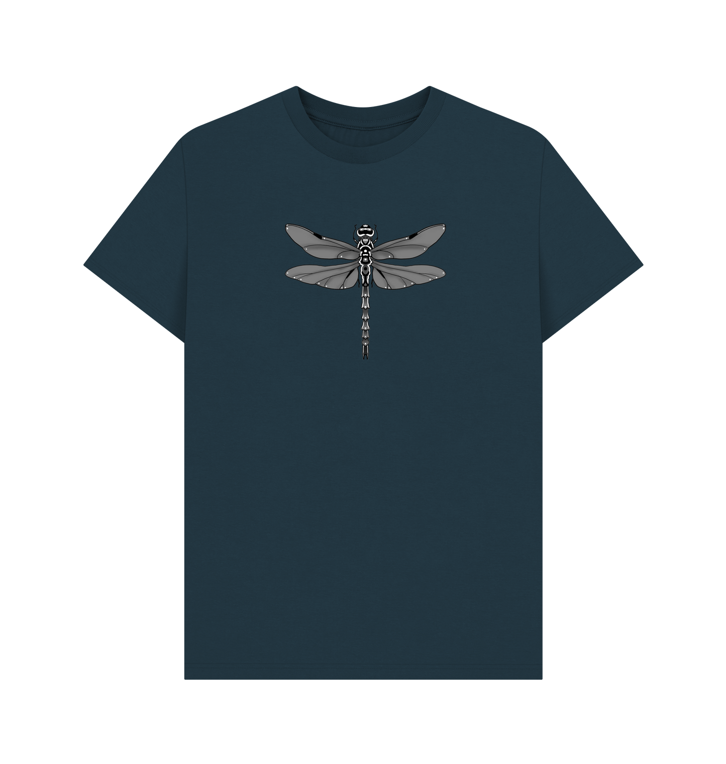 Denim Blue Printed T-shirt Front