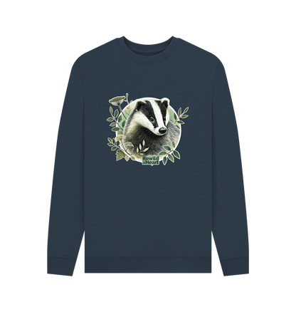 Navy Blue Badger Spirit Men's Sweater