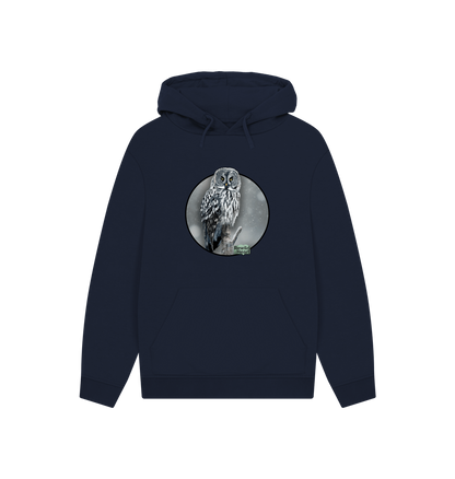 Navy Printed Hoody