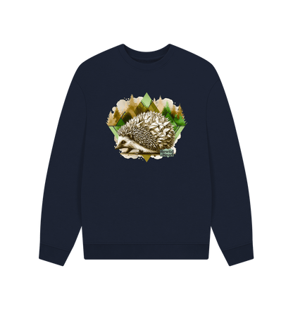 Navy Blue Hedgehog Men's Oversized Sweater