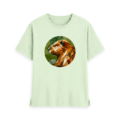 Pastel Green Printed T-shirt Front