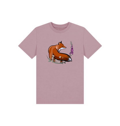 Mauve Printed Kids T-Shirt Front