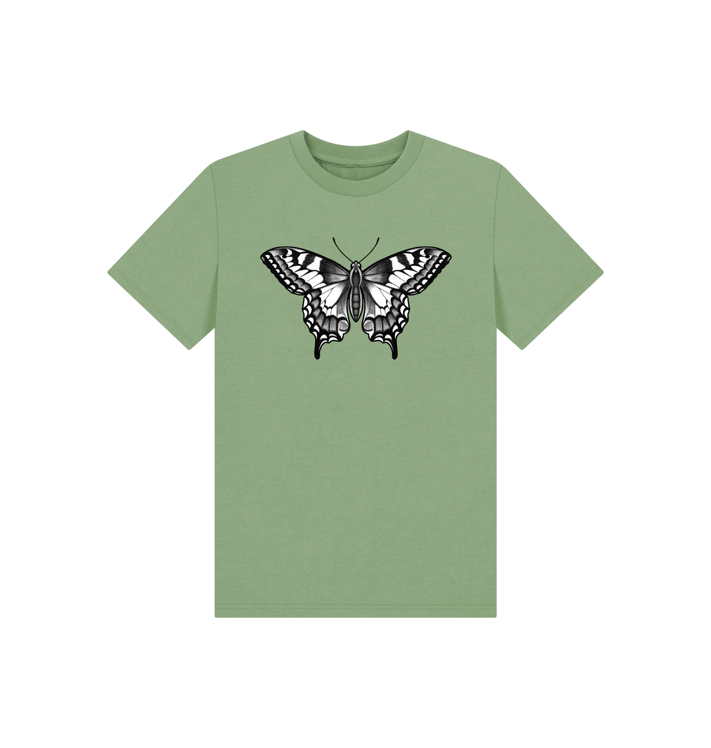 Sage Printed Kids T-Shirt Front
