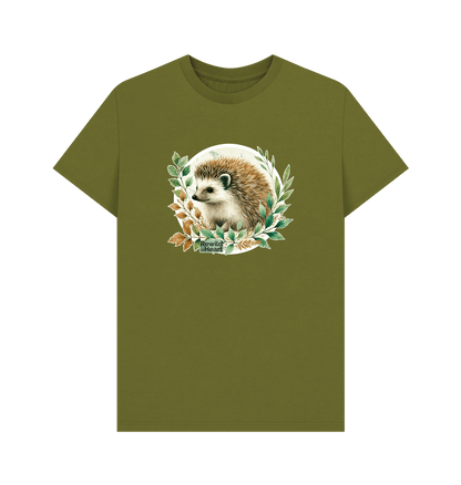 Moss Green Hedgehog Harmony Men's T-Shirt