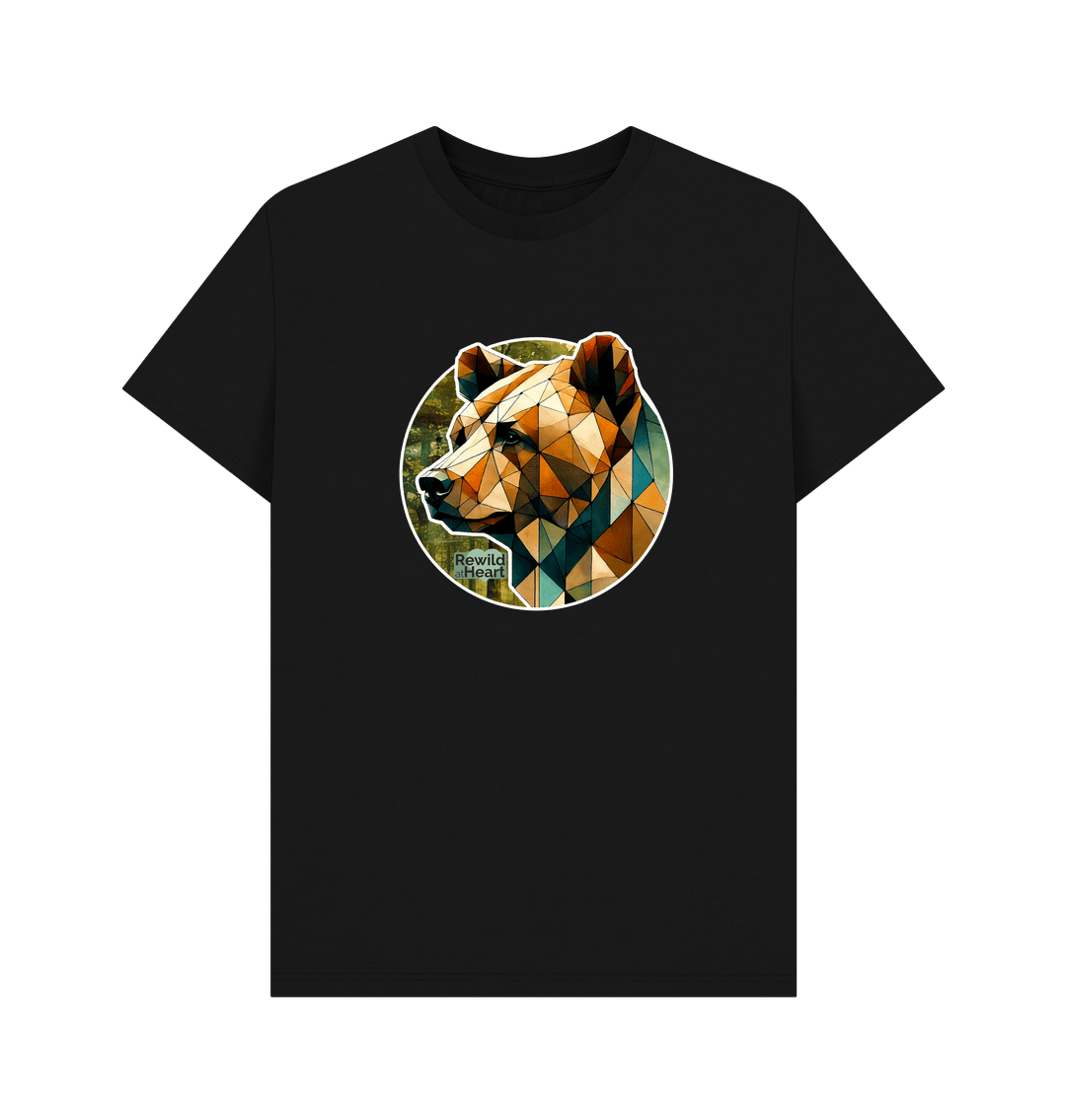 Black Brown Bear Forest Men's T-Shirt