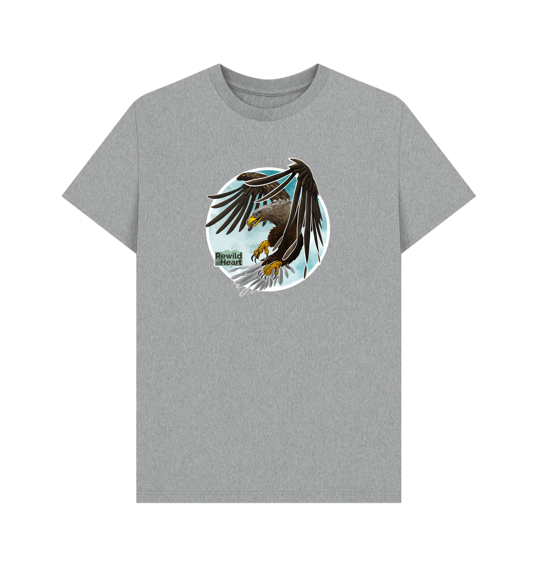 Athletic Grey White-Tailed Eagle Flight Men's T-Shirt