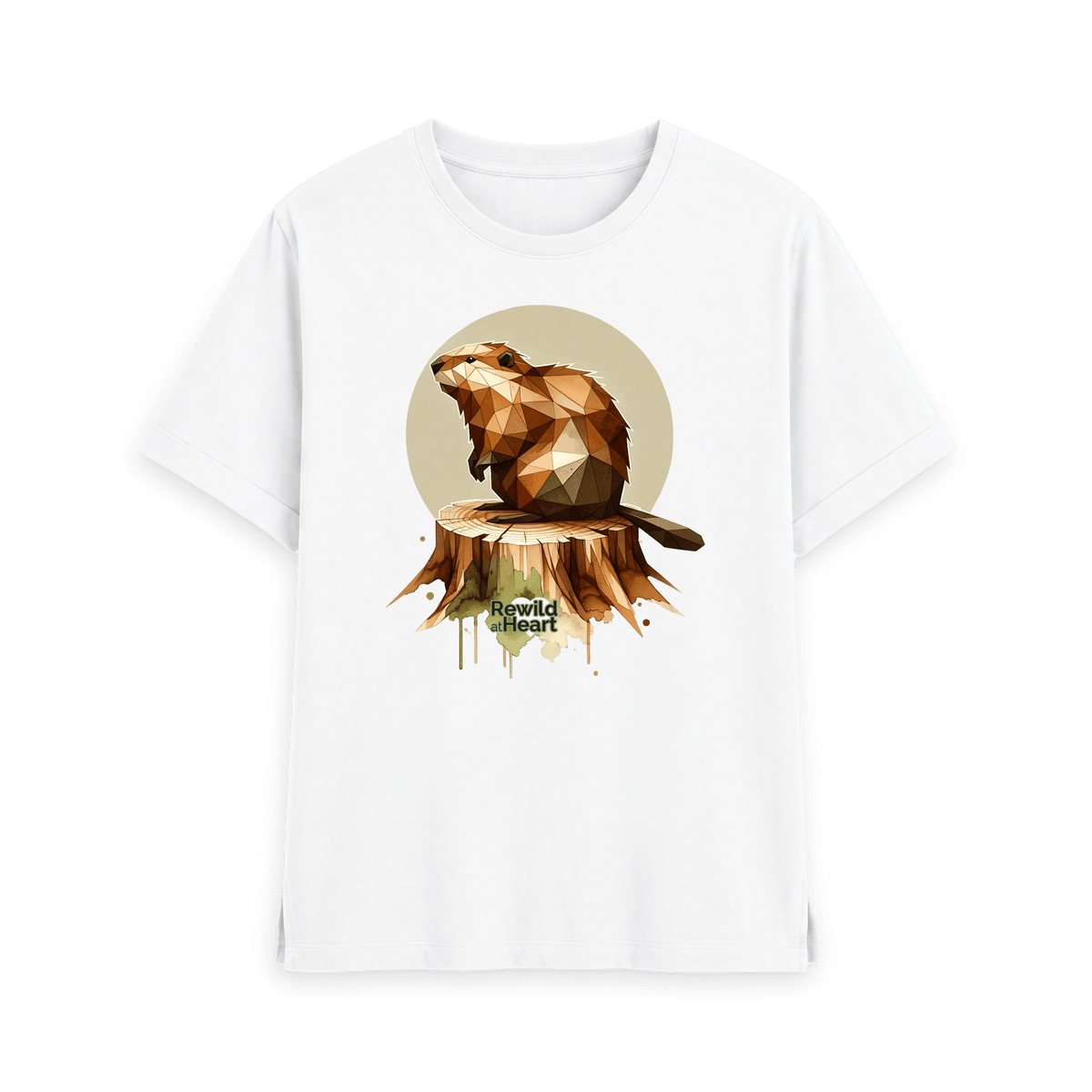 White Printed T-shirt Front