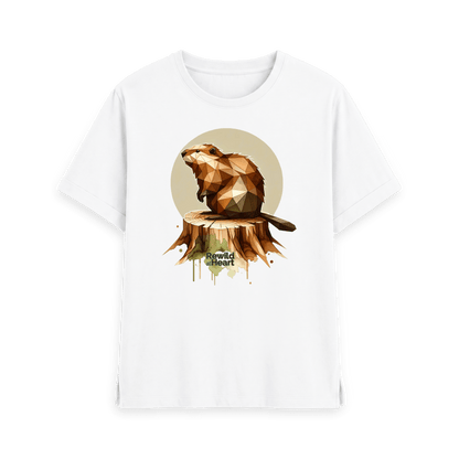 White Printed T-shirt Front