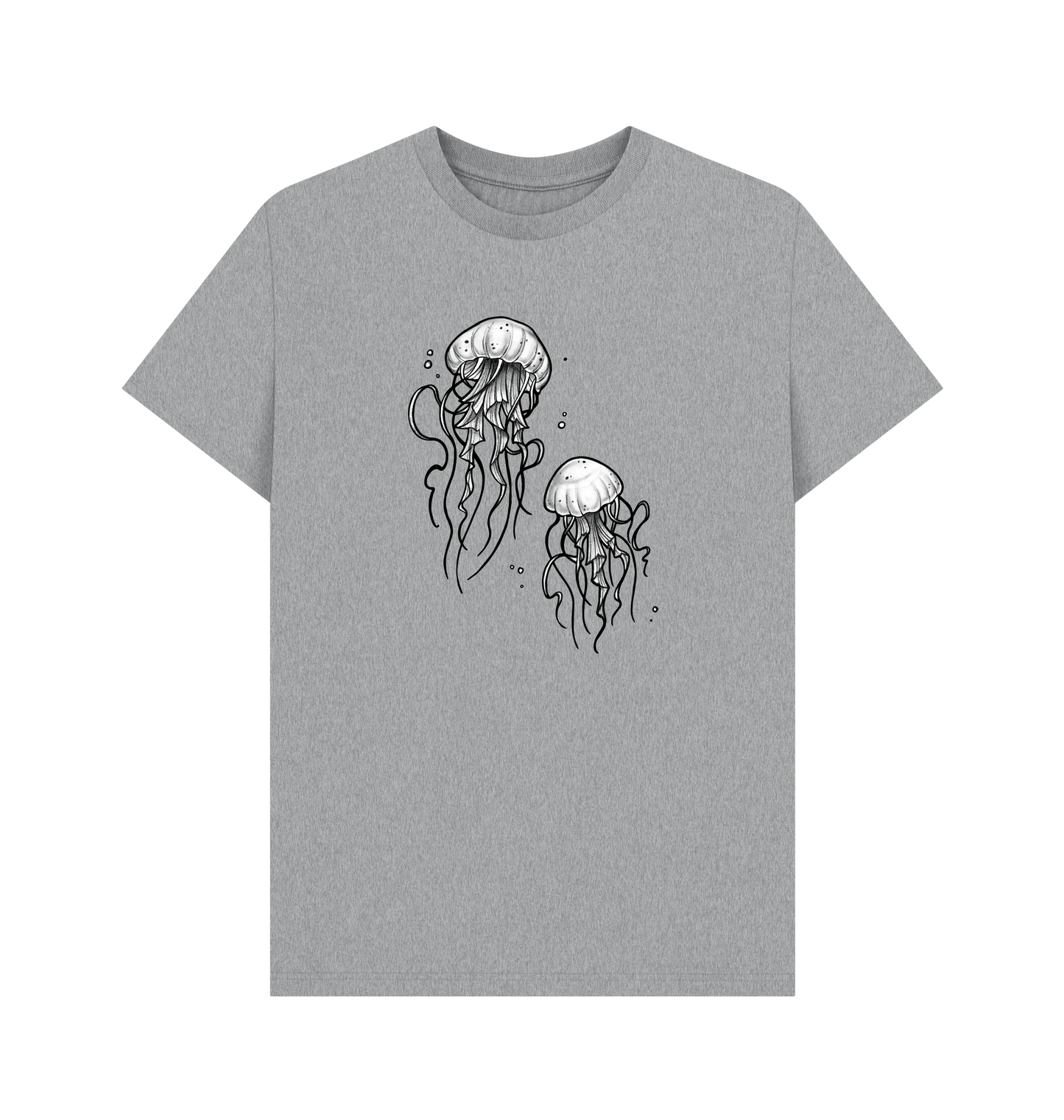 Athletic Grey Printed T-shirt Front