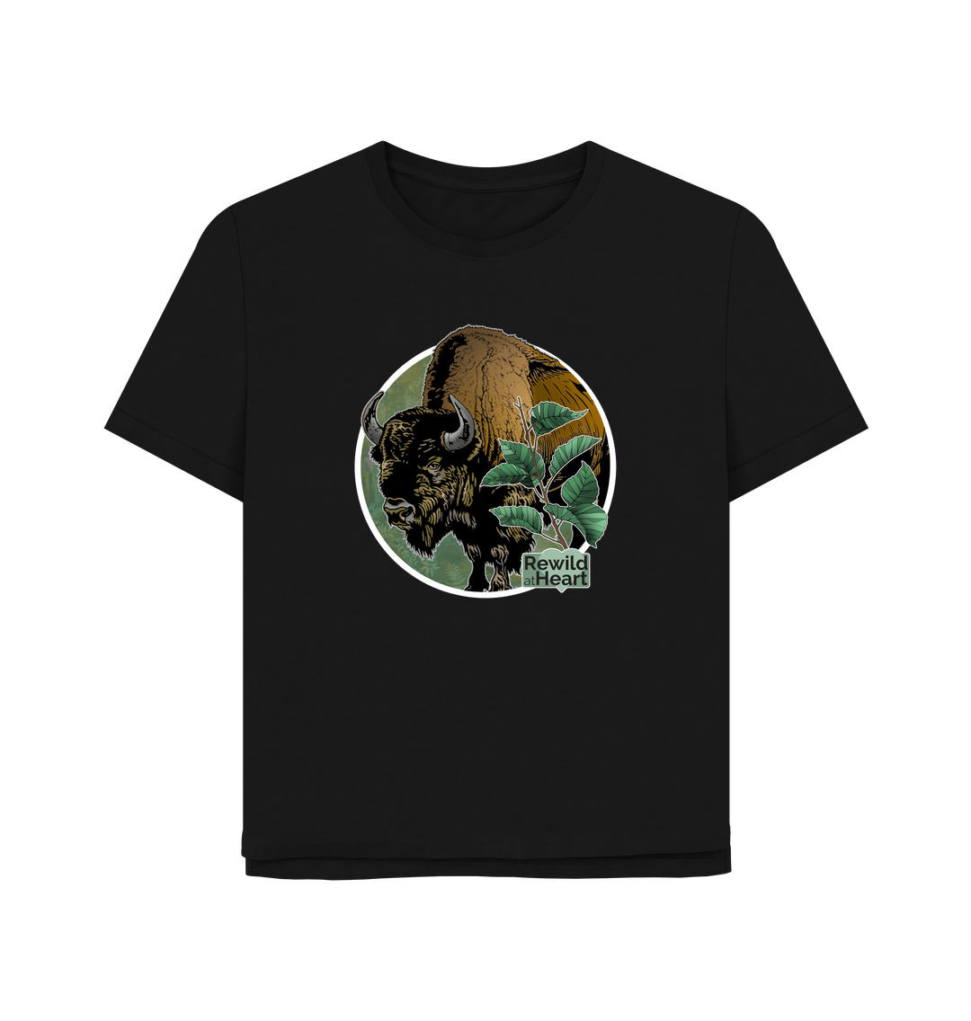 Black Bison Woodland Women's Relaxed-Fit T-Shirt