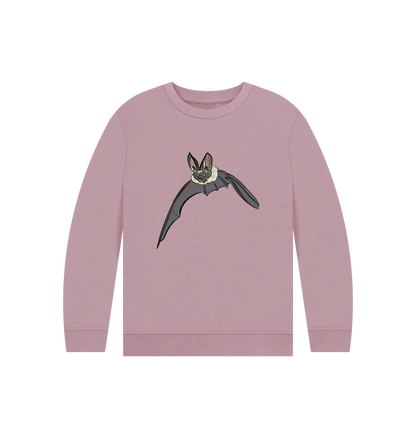 Mauve Printed Kids Jumper Front