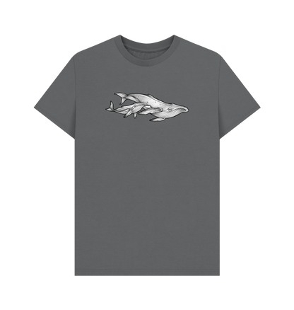 Slate Grey Printed T-shirt Front