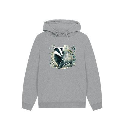 Athletic Grey Badger Wanderer Hoodie