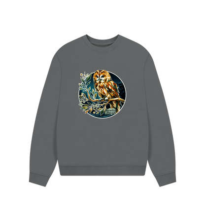 Slate Grey Tawny Owl Women's Oversized Jumper