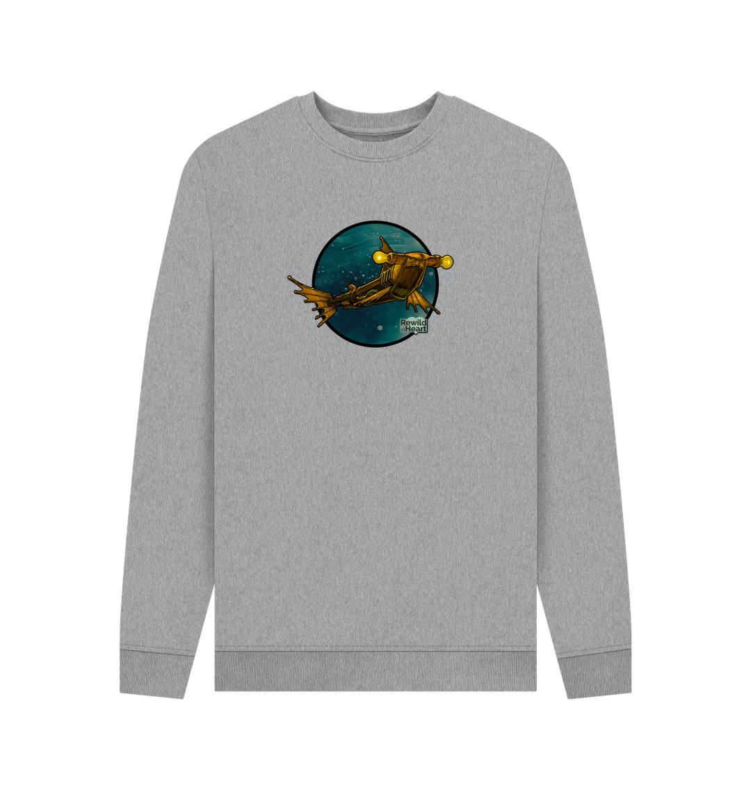 Light Heather Printed Sweater Front