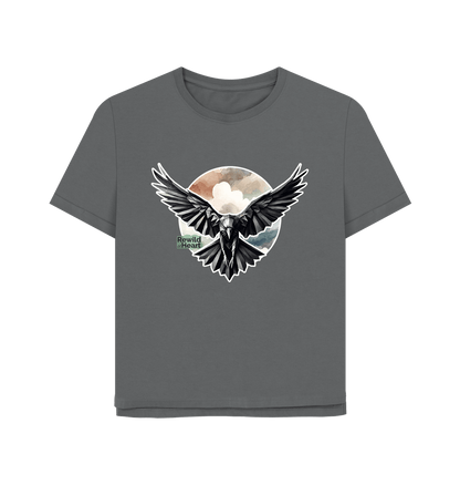 Slate Grey Raven Flight Women's Relaxed-Fit T-Shirt