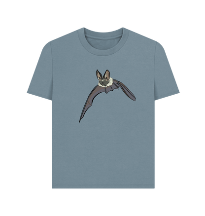 Stone Blue Printed T-shirt Front