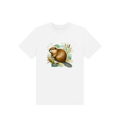 White Beaver Riverbank Kids T-Shirt