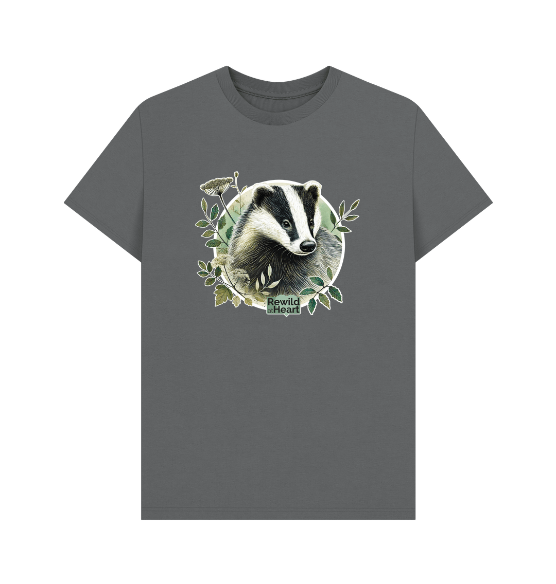 Slate Grey Badger Spirit Men's T-Shirt