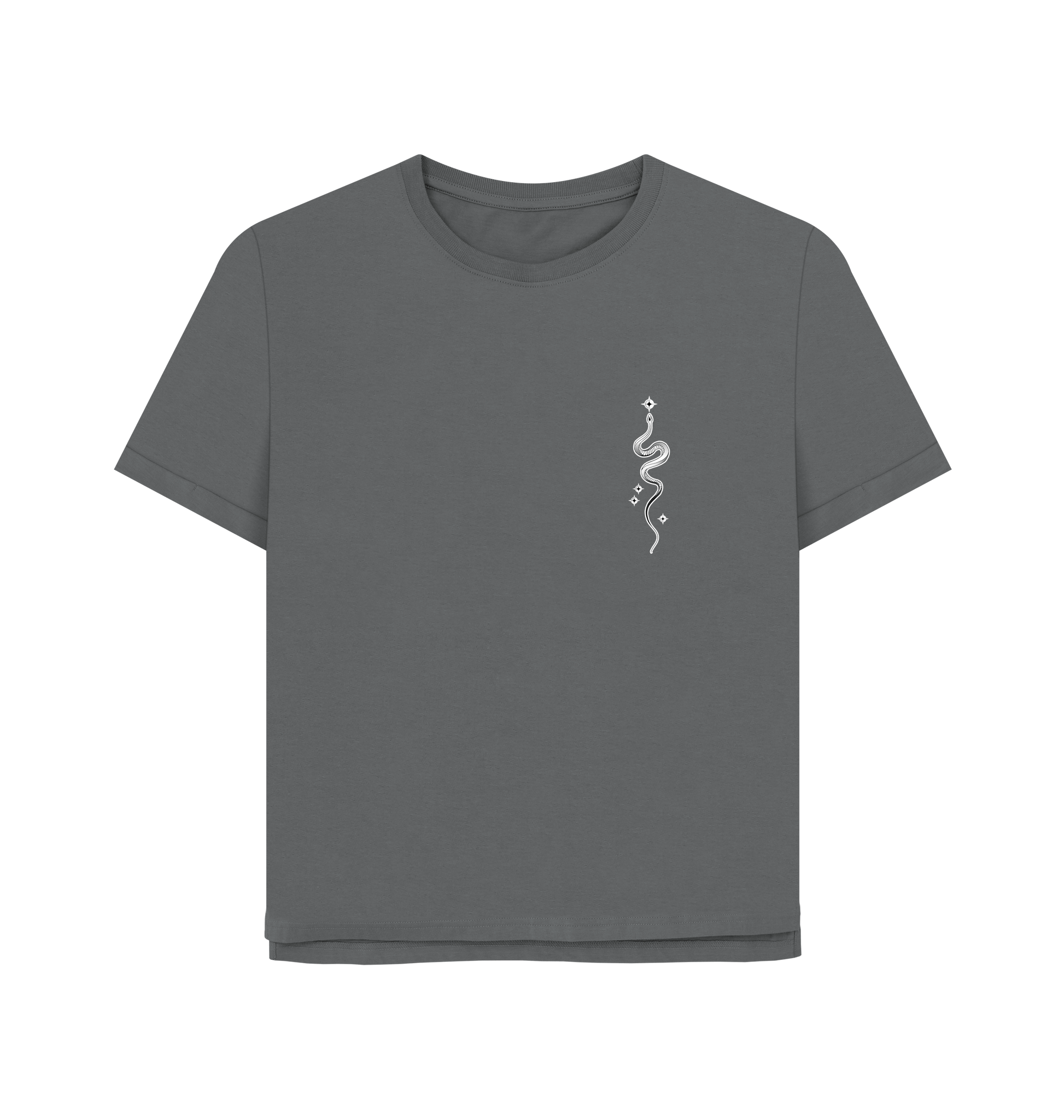 Slate Grey Printed T-shirt Front