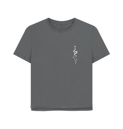 Slate Grey Printed T-shirt Front