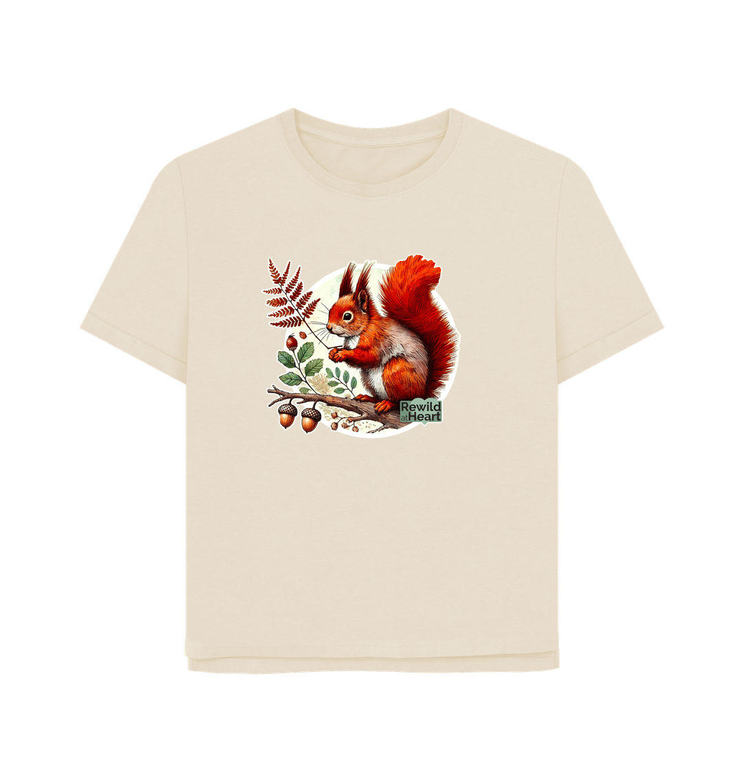 Oat Red Squirrel Oak Women's Relaxed-Fit T-Shirt